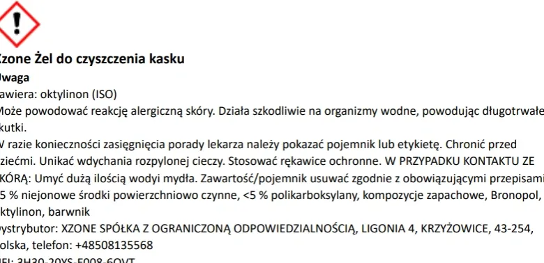 Zestaw do czyszczenia kasku XZONE GIGA 500ml