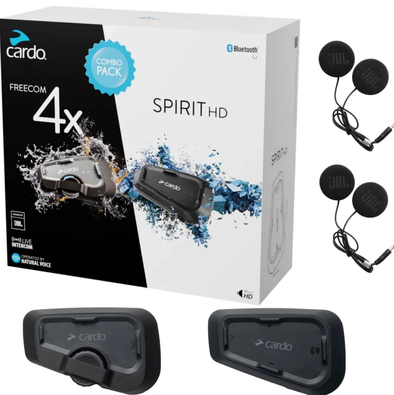 Zestaw interkomów CARDO FREECOM 4X + SPIRIT HD